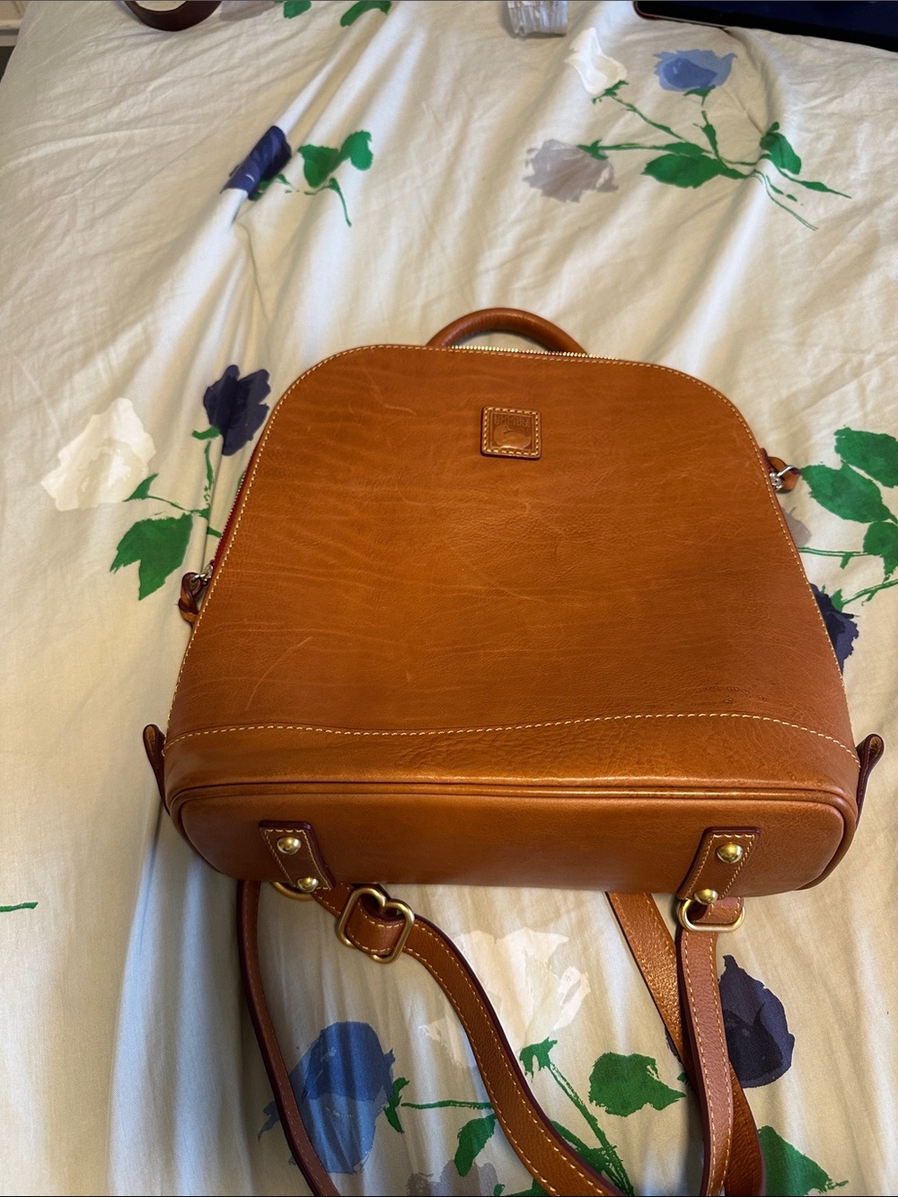 Dooney & Bourke Chestnut Brown Leather Backpack